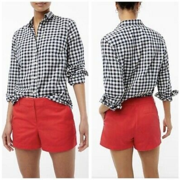 J.Crew Chino Coral Red Cotton Shorts